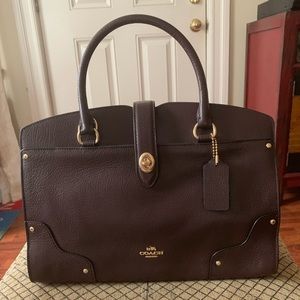 Coach Grain Mercer 30 Oxblood